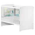 Lit bébé 120x60 en bois en bois blanc - basic Couleur blanc Baby Price