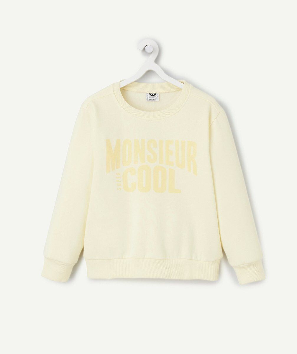Sweat ml finn en molleton jaune Tape A L'oeil
