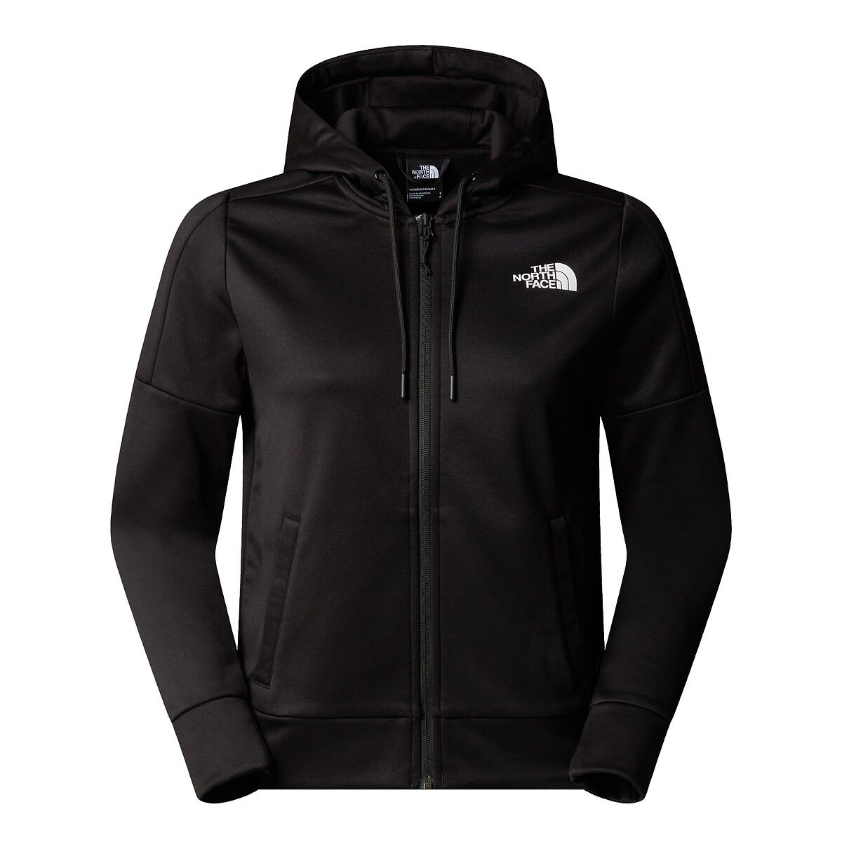 Sweat zippé à capuche noir The North Face