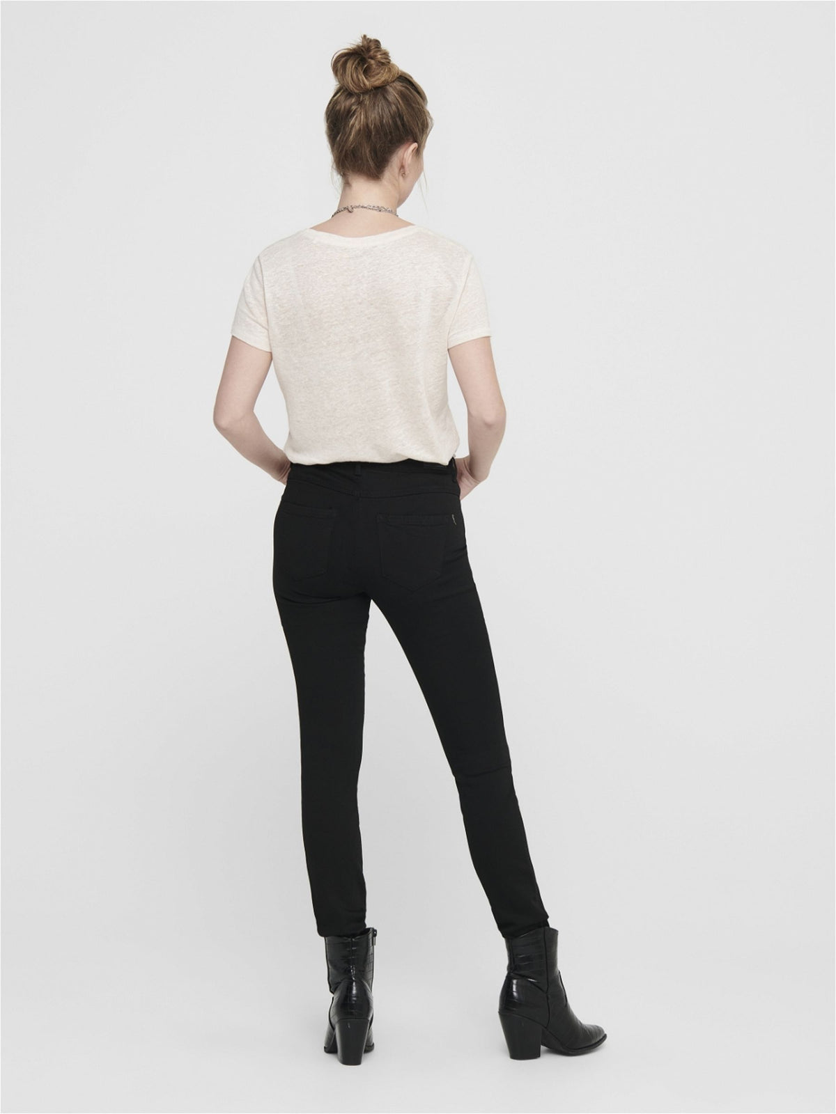 Onlforever taille haute skinny fit jeans jean skinny black denim Only