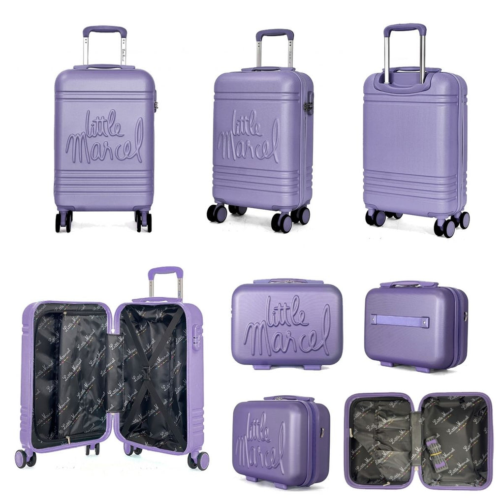Lot valise cabine 55cm plus un vanity rigide Little Marcel