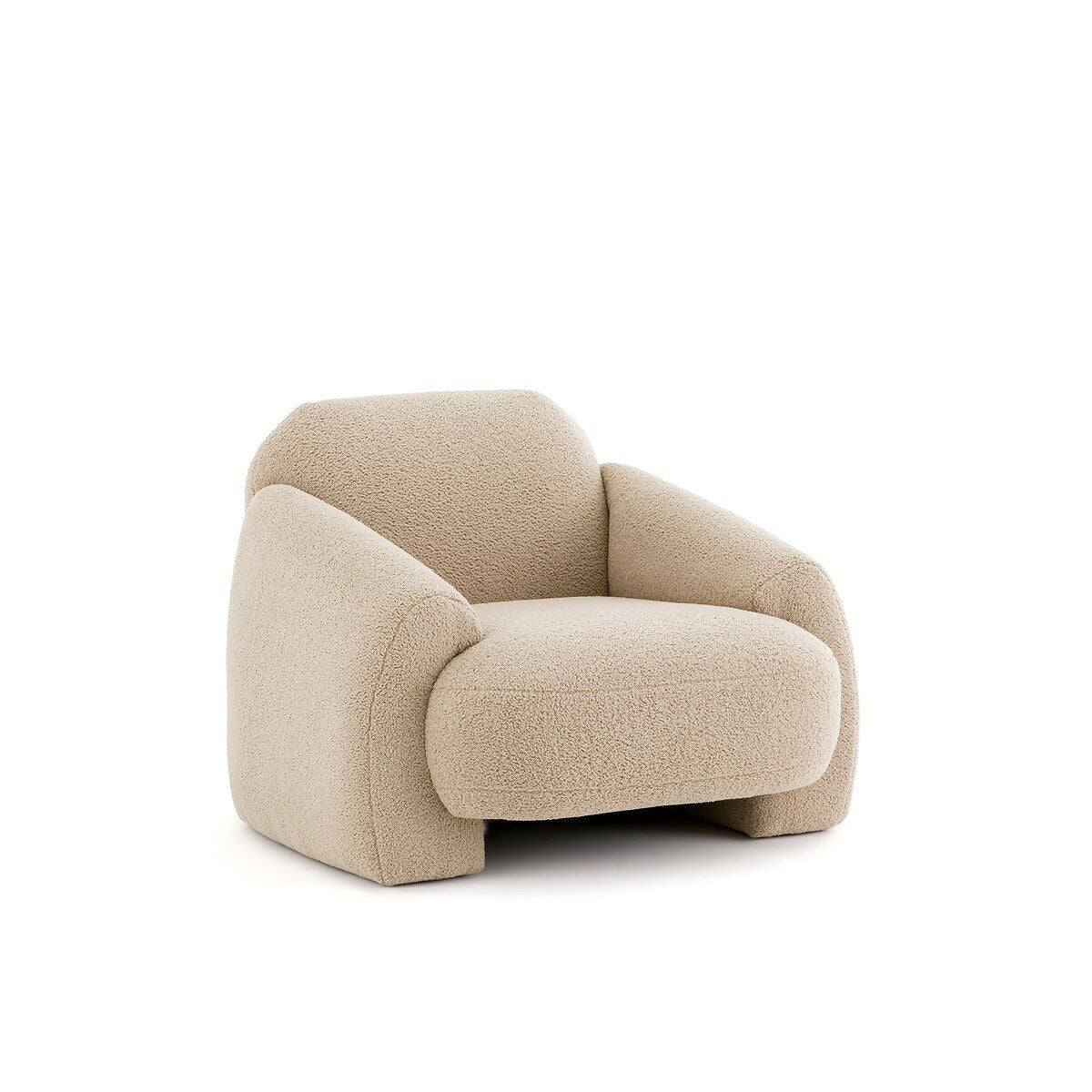 Fauteuil bouclette, machoa Couleur ecru La Redoute Interieurs