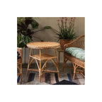 Table ronde en osier Melina couleur osier brun Kok