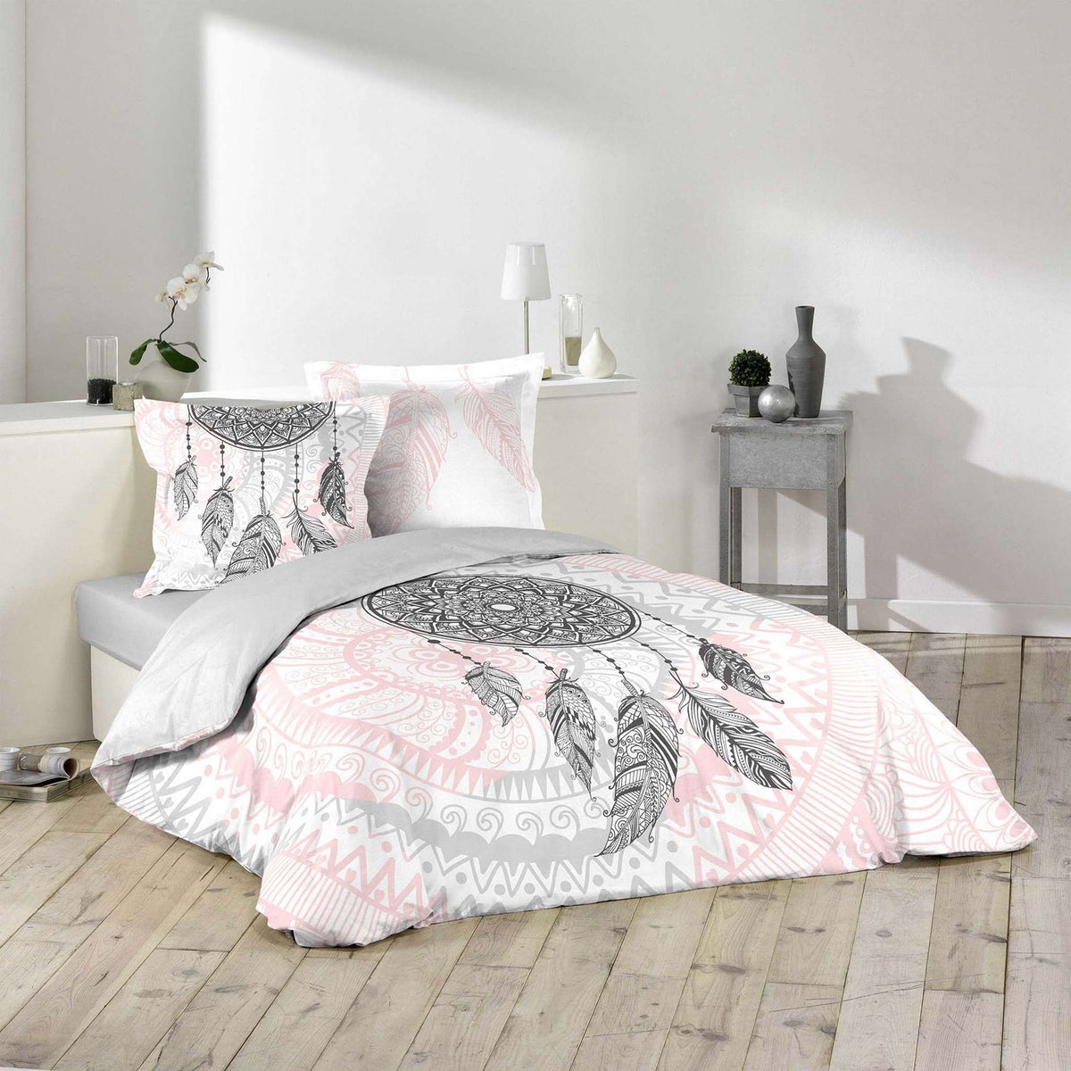 Parure de lit namaste blanc Douceur D'intérieur