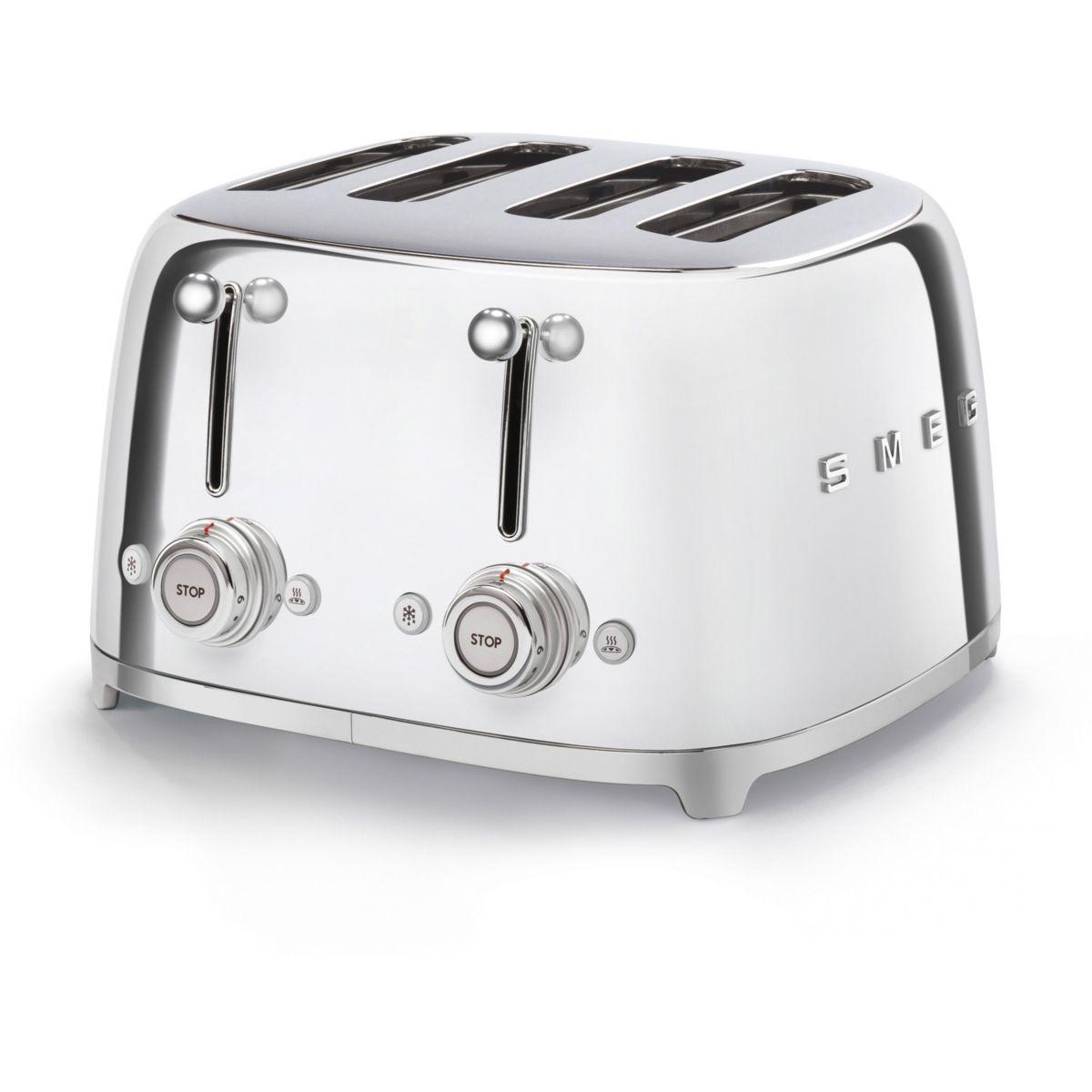 Grille-pain tsf03sseu toaster 4 tranches chrome chrome Smeg