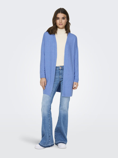 Cardigan en maille à col en V et épaules tombantes Only