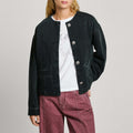 Veste coupe boxy en denim noir denim rigide 11 oz Pepe Jeans