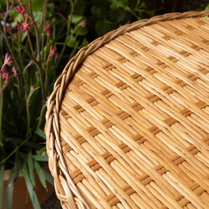 Table ronde en osier melina Couleur osier brun Kok