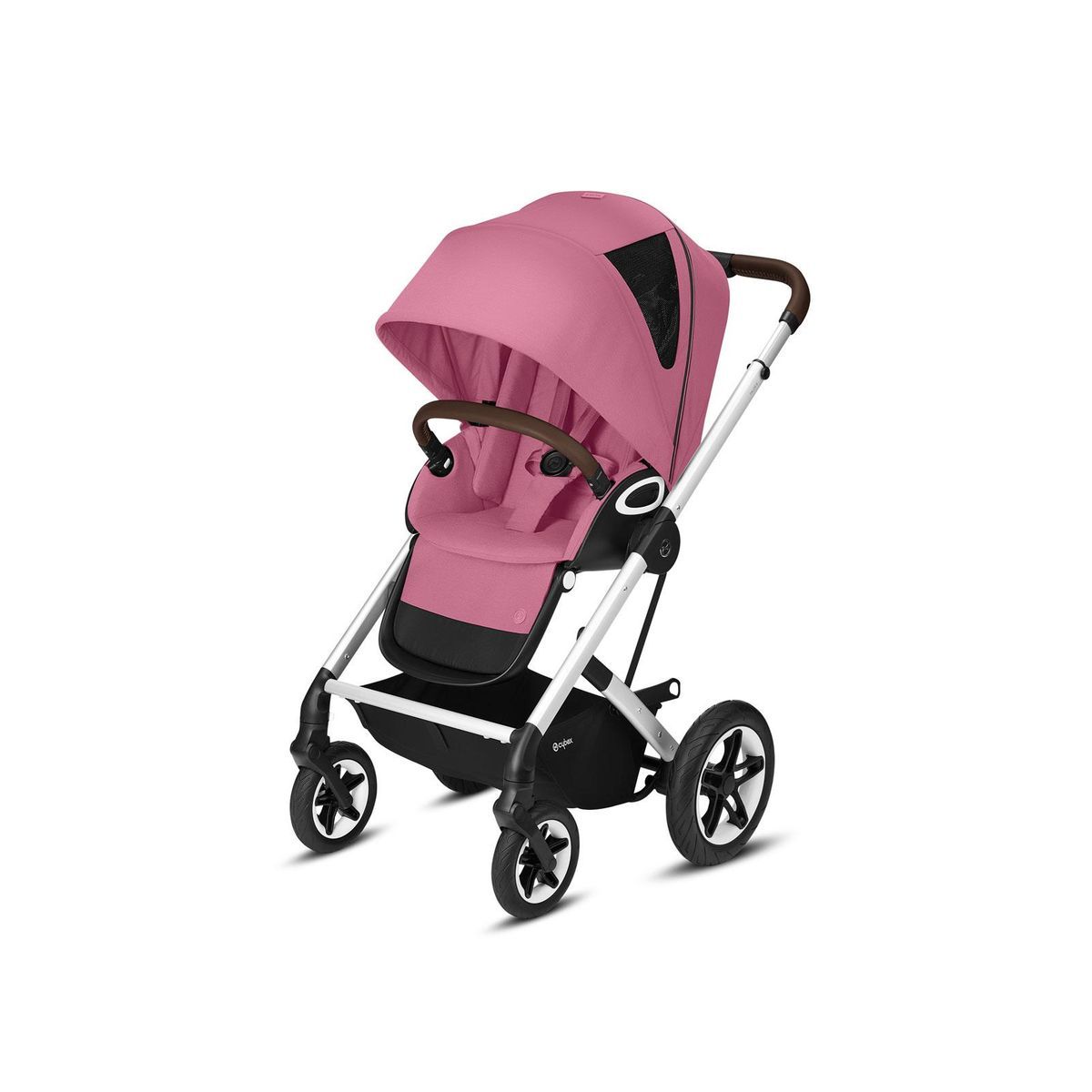 Poussette compacte talos s lux châssis silver magnolia pink Cybex