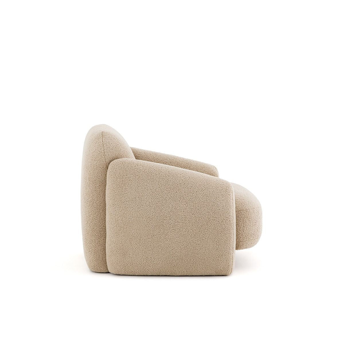 Fauteuil bouclette, machoa Couleur ecru La Redoute Interieurs