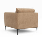 Fauteuil en velours stonewashed, Oscar E. Gallina AM.PM