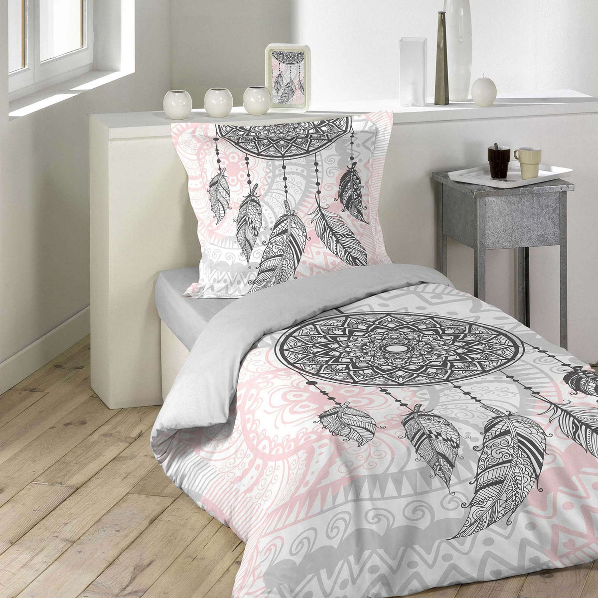 Parure de lit namaste blanc Douceur D'intérieur