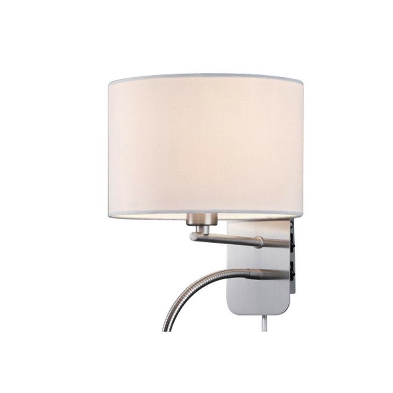 Liseuse murale flexible martha abat-jour blanc Couleur blanc Millumine
