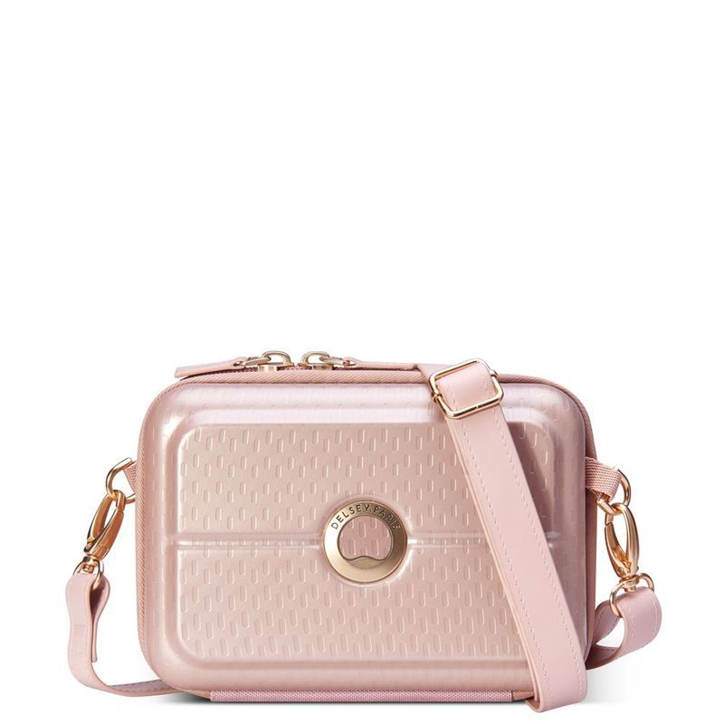 Clutch   mini sac rigide horizontal taille : xs,  turenne pivoine Delsey Paris