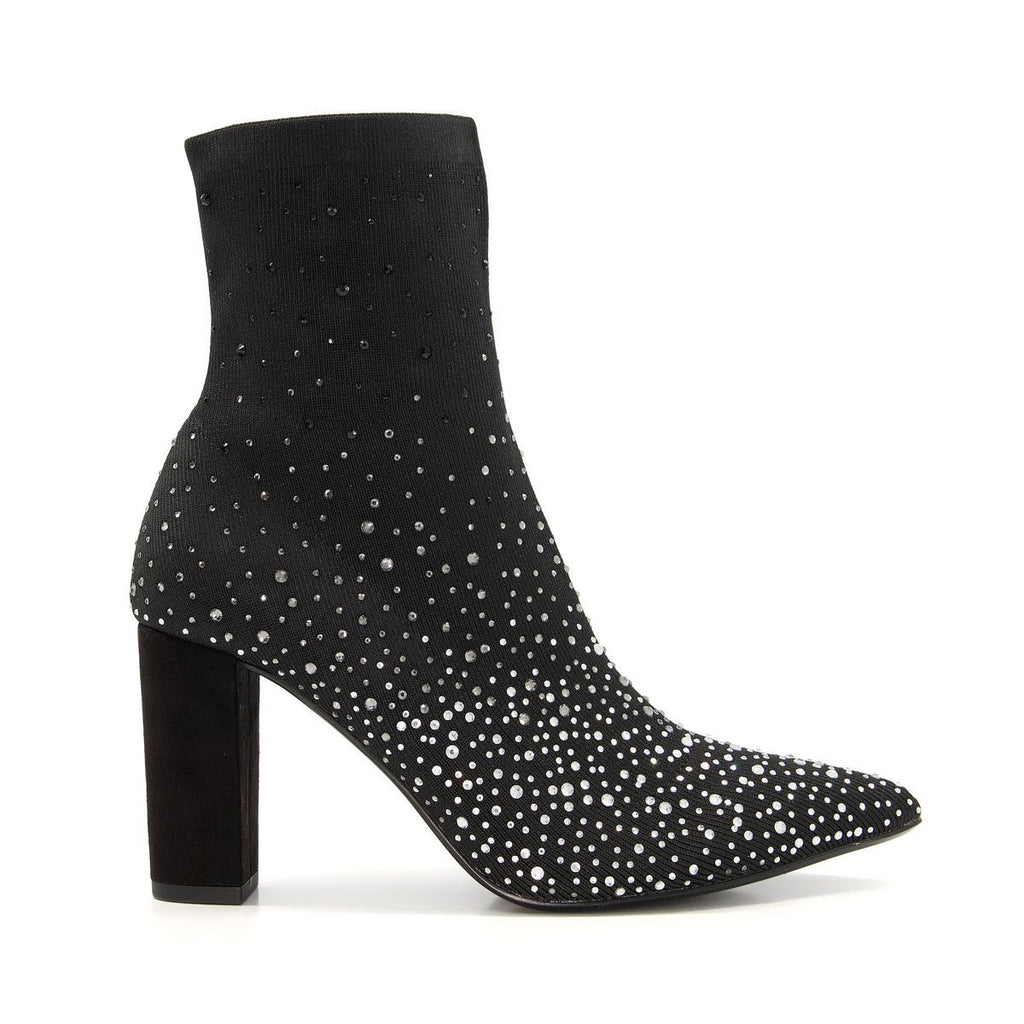 Bottines ornées de pierres fantaisie - Odisha noir Dune London