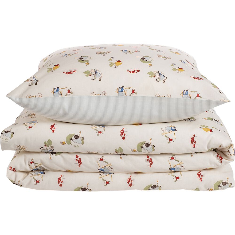 Housse de couette enfant en coton, fripons blanc Alinea