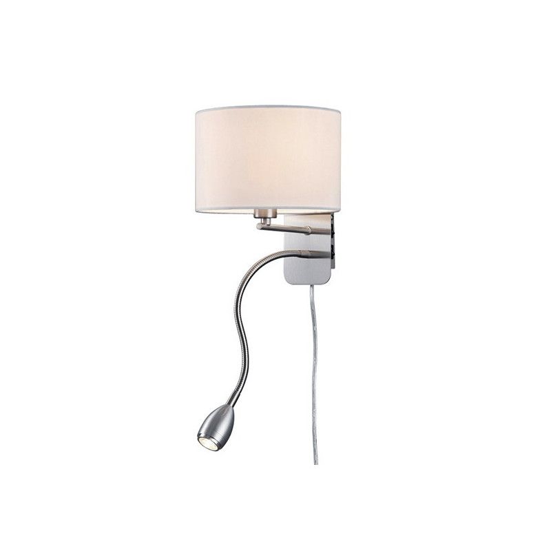 Liseuse murale flexible martha abat-jour blanc Couleur blanc Millumine
