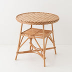 Table ronde en osier Melina couleur osier brun Kok
