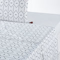 Drap plat uni coton lavé, mirni blanc/noir La Redoute Interieurs