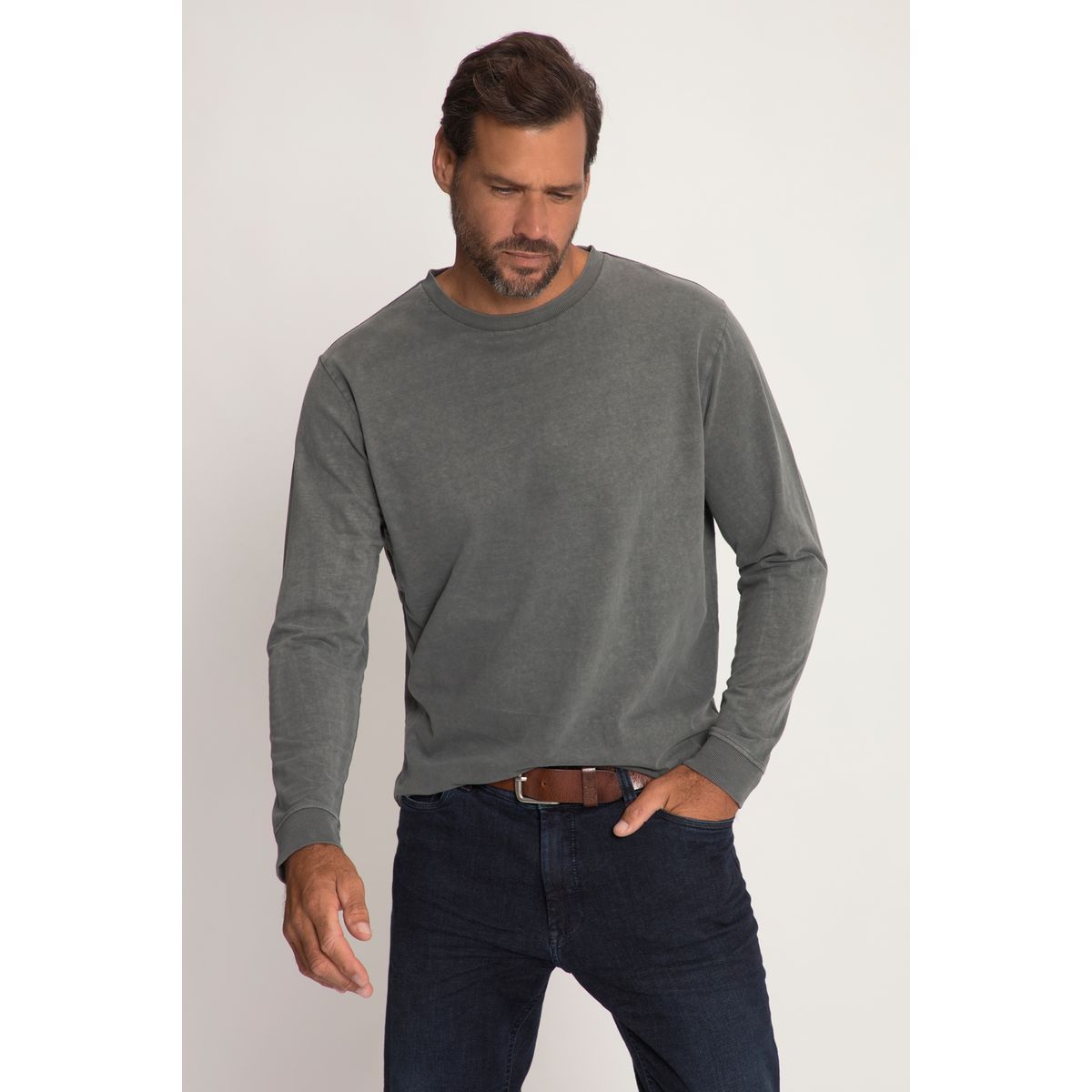 T-shirt à manches longues  gris graphite Jp1880