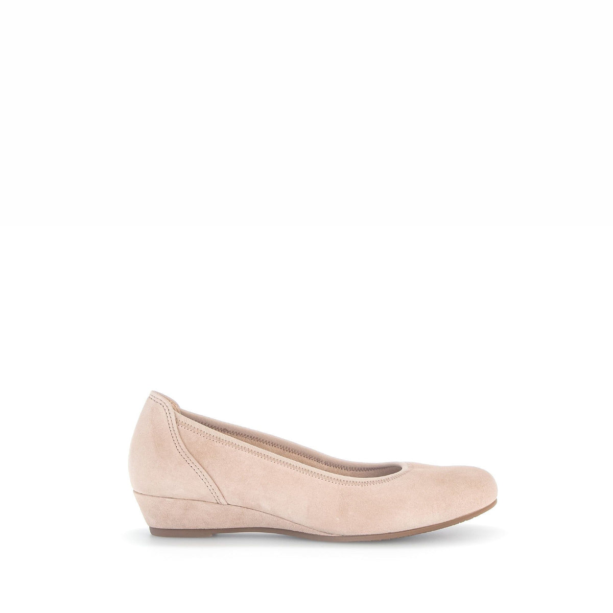 Ballerines compensées en daim à talon compensé recouvert Gabor