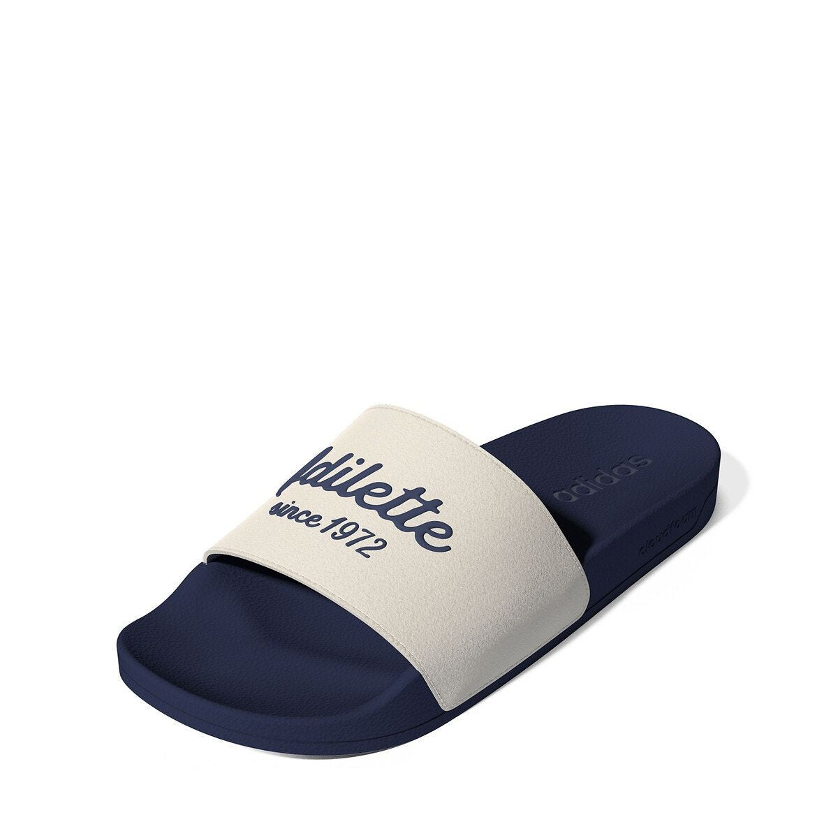 Claquette adilette shower beige/bleu marine Adidas Sportswear