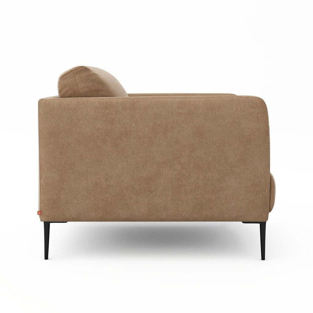 Fauteuil en velours stonewashed, Oscar E. Gallina AM.PM