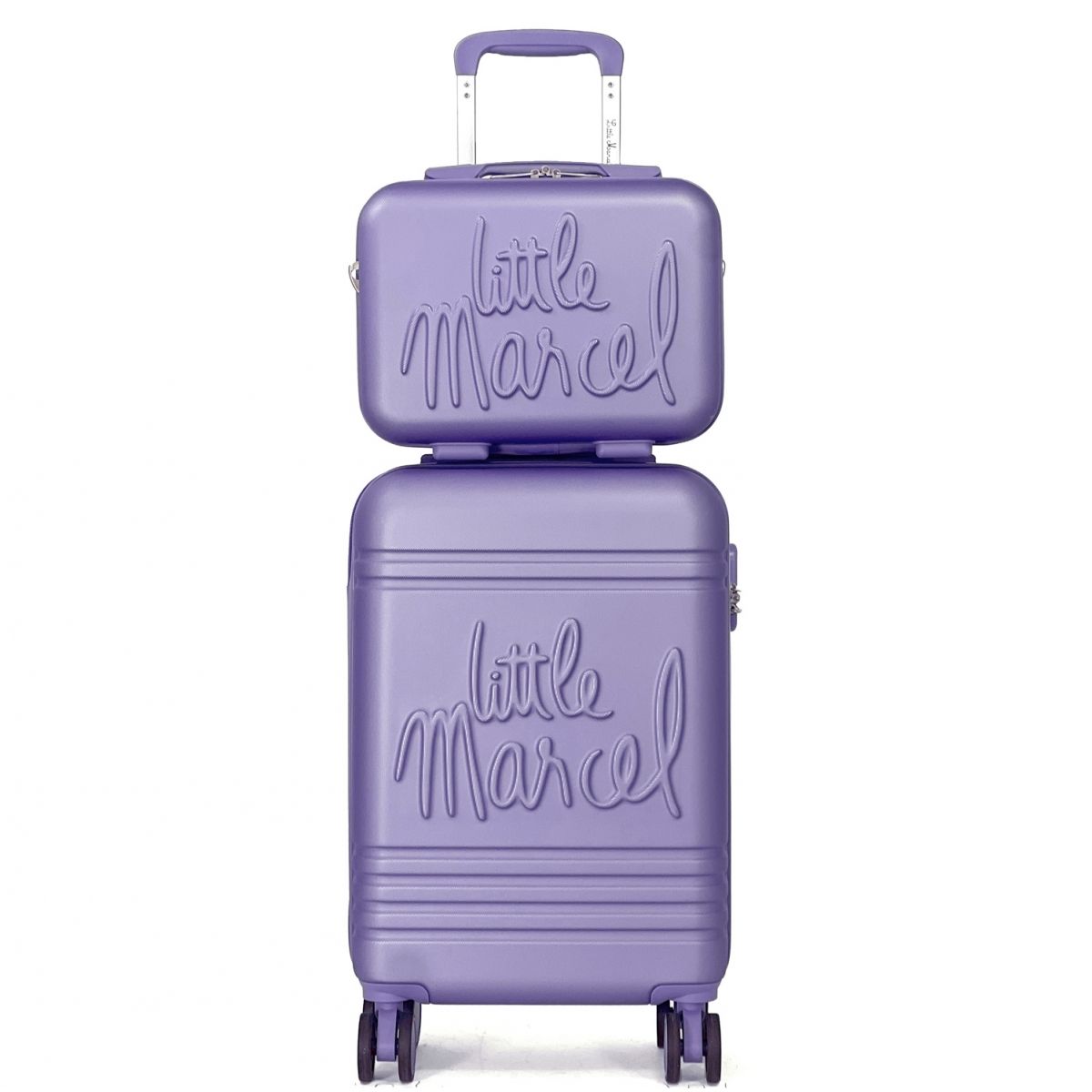 Lot valise cabine 55cm plus un vanity rigide Little Marcel