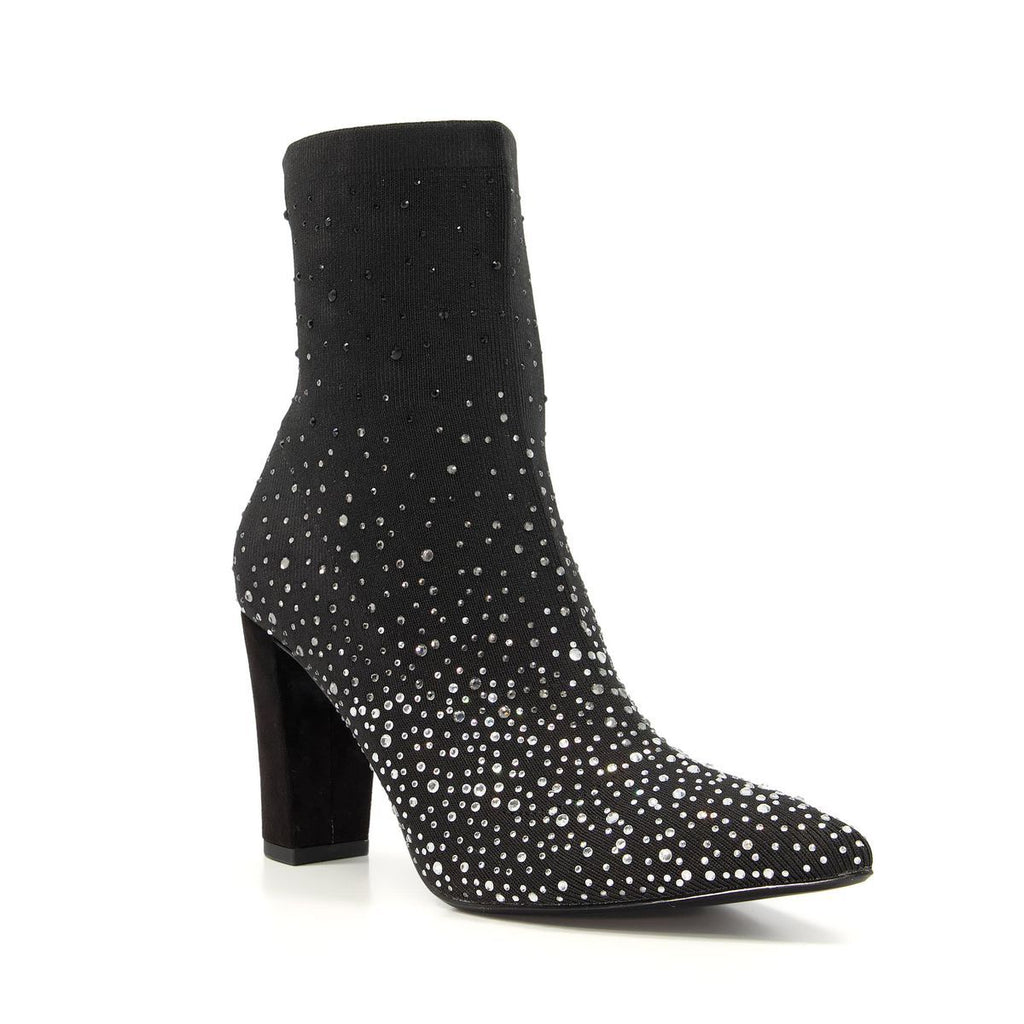 Bottines ornées de pierres fantaisie - Odisha noir Dune London