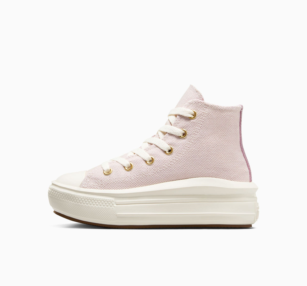 Baskets chuck taylor all star move platform gold luxe violet poussière/écru/or Converse