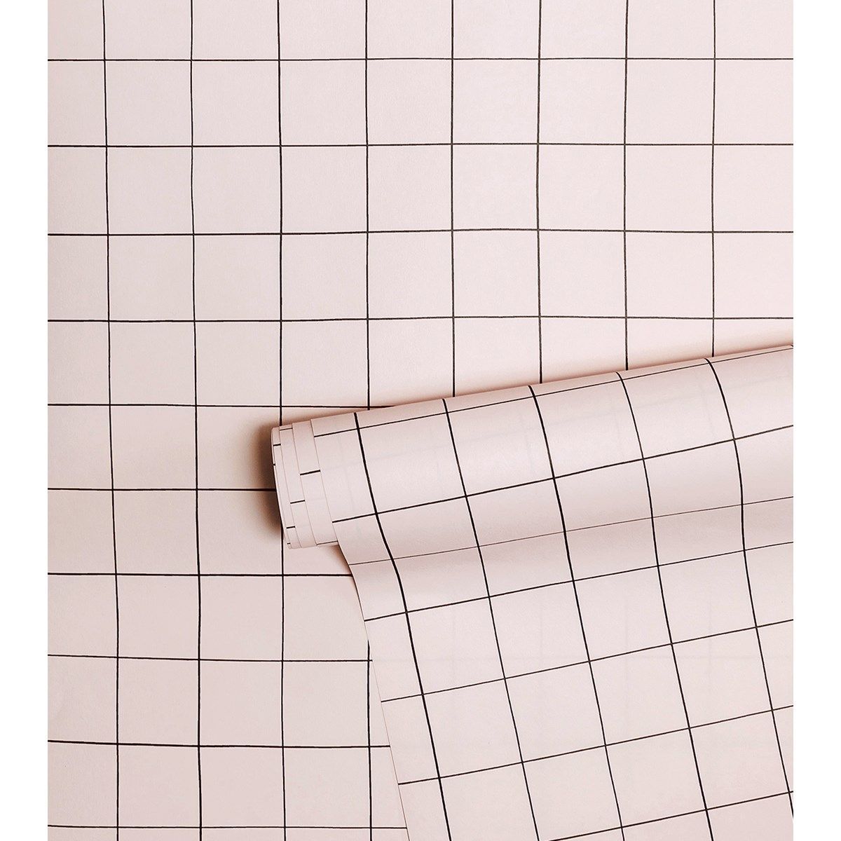 Papier peint intissé quadrillage minima Lilipinso