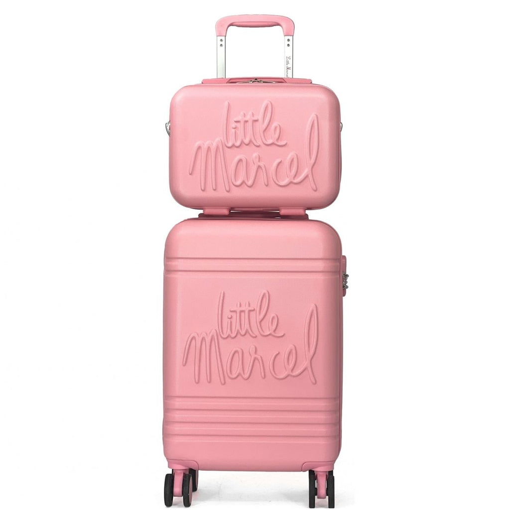Lot valise cabine 55cm plus un vanity rigide Little Marcel