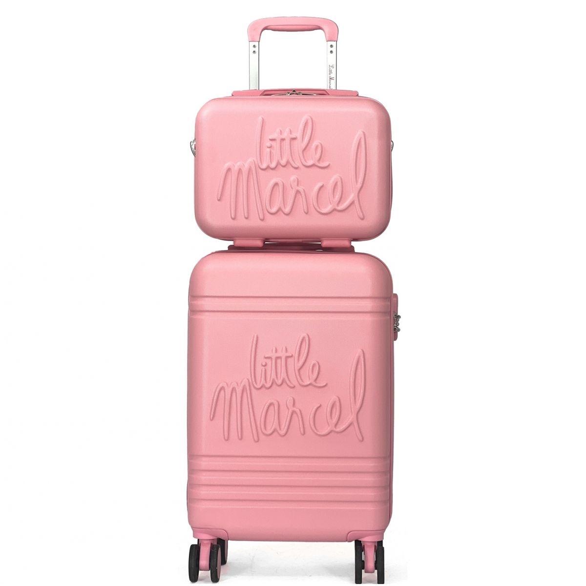 Lot valise cabine 55cm plus un vanity rigide Little Marcel