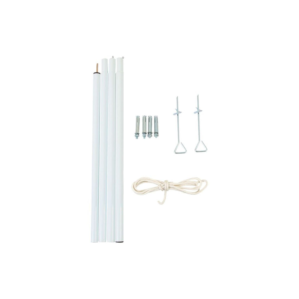 Kit de fixation pour toiles solaires blanc Hesperide