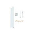 Kit de fixation pour toiles solaires blanc Hesperide