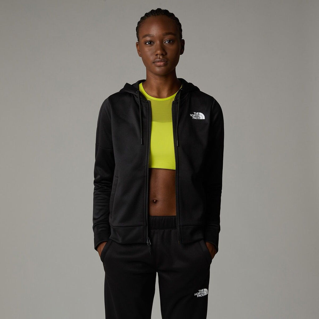 Sweat zippé à capuche noir The North Face