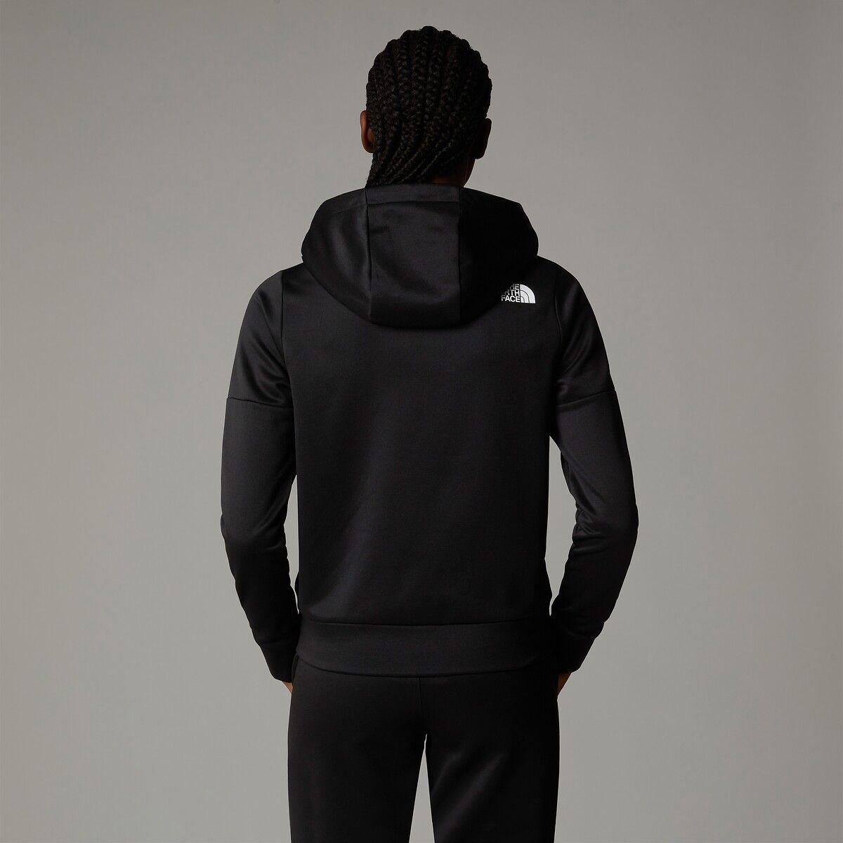 Sweat zippé à capuche noir The North Face